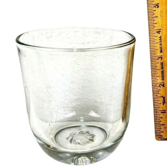 Glass Clear Candle Holder New 3 Inches High  62f - Picture 1 of 3